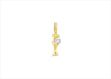 Gold Plated | Solitaire Stud Pendants