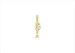 Gold Plated | Solitaire Stud Pendants