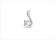 Rhodium Plated | Solitaire Stud Pendants