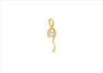 Gold Plated | Solitaire Stud Pendants