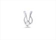 Rhodium Plated | Solitaire Stud Pendants