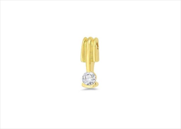 Gold Plated | Solitaire Stud Pendants