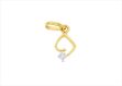 Gold Plated | Solitaire Stud Pendants