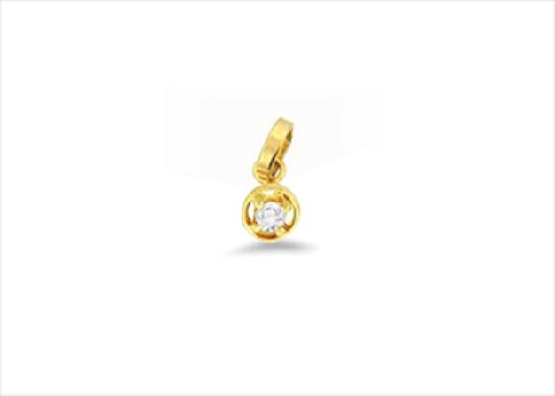 Gold Plated | Solitaire Stud Pendants