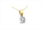 Gold Plated | Solitaire Stud Pendants