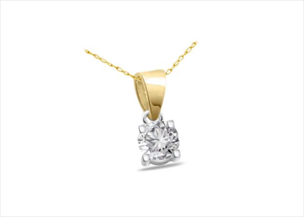 Gold Plated | Solitaire Stud Pendants