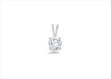 Rhodium Plated | Solitaire Stud Pendants