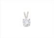 Rhodium Plated | Solitaire Stud Pendants