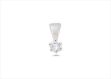 Rhodium Plated | Solitaire Stud Pendants