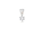 Rhodium Plated | Solitaire Stud Pendants