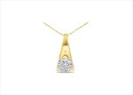 Gold Plated | Solitaire Stud Pendants