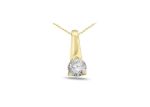 Gold Plated | Solitaire Stud Pendants