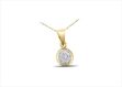 Gold Plated | Solitaire Stud Pendants