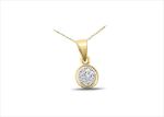 Gold Plated | Solitaire Stud Pendants