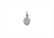 Rhodium Plated | Solitaire Stud Pendants