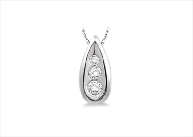 Rhodium Plated | Trilogy Pendants