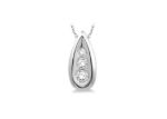 Rhodium Plated | Trilogy Pendants