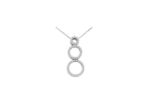 Rhodium Plated | Trilogy Pendants