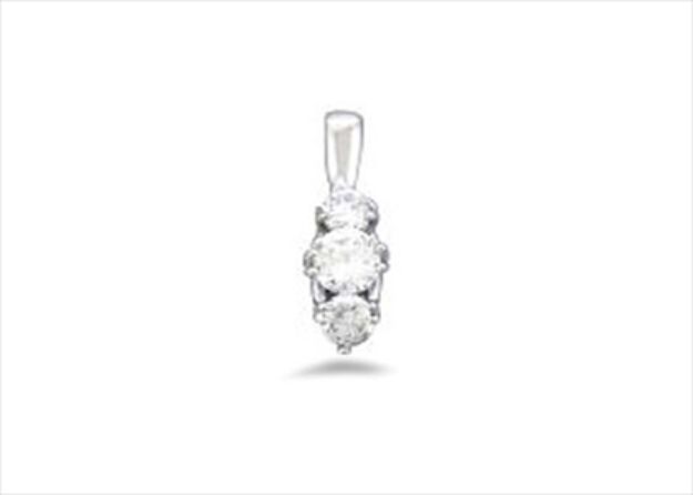 Rhodium Plated | Trilogy Pendants