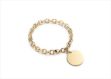 Gold Plated Round Charm Bracelet