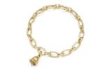 Gold Plated Bell Charm Bracelet