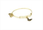 Gold Plated Womens Butterfly Charm Bracelet