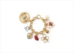Gold Plated Womens Charm Bracelet