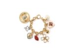 Gold Plated Womens Charm Bracelet