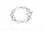 Silver Plated Womens Toggle Bracelet