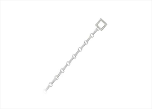 Silver Plated Womens Toggle Bracelet