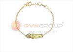 Gold Plated CZ Studded Saint Jude Bracelet