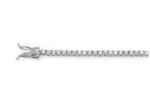 Silver Plated CZ Studded Tennis Bracelet