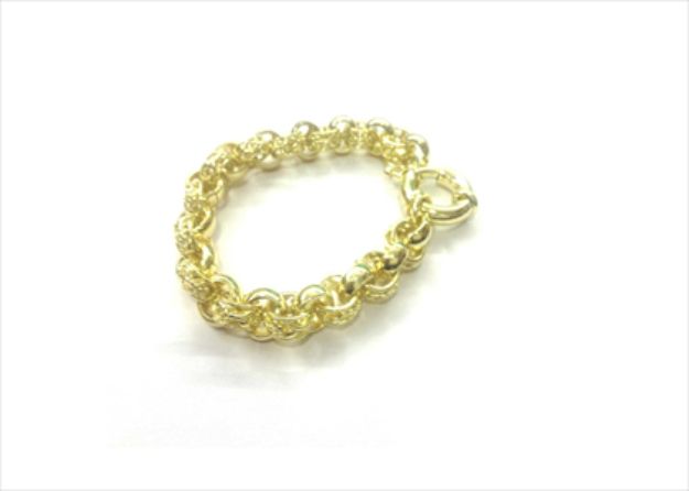 Gold Plated Mens Belcher Bracelet