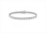 Silver Plated CZ Studded Tennis Bracelet