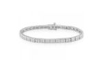 Silver Plated CZ Studded Tennis Bracelet