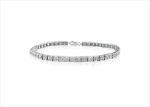 Silver Plated CZ Studded Tennis Bracelet