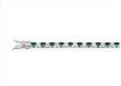 Silver Plated CZ Studded Green Stone Tennis Bracelet