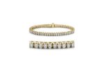 Gold Plated CZ Studded Tennis Bracelet