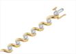 Gold Plated Womens Tennis Bracelet