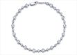Silver Plated CZ Studded Tennis Bracelet