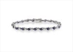 Silver Plated CZ Studded Tennis Bracelet