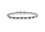 Silver Plated CZ Studded Tennis Bracelet
