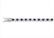 Silver Plated Tennis Bracelet with Blue CZ Studded