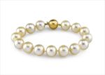 Gold Plated Womens Pearl Bracelet