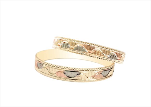 Three Tone Plated | CNC Bangles