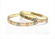 Three Tone Plated | CNC Bangles