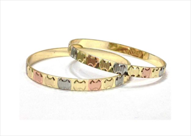 Three Tone Plated | CNC Bangles