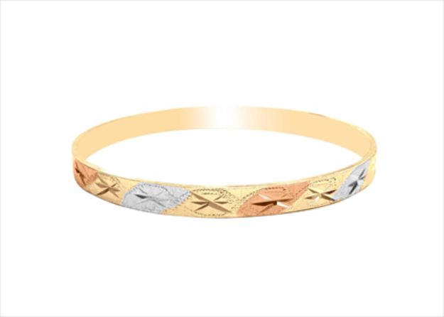 Three Tone Plated | CNC Bangles