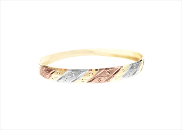 3 Tone Plated | CNC Bangles