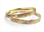 Three Tone Plated | CNC Bangles